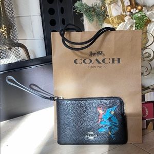 Limited edition marvel black widow coach wristlet